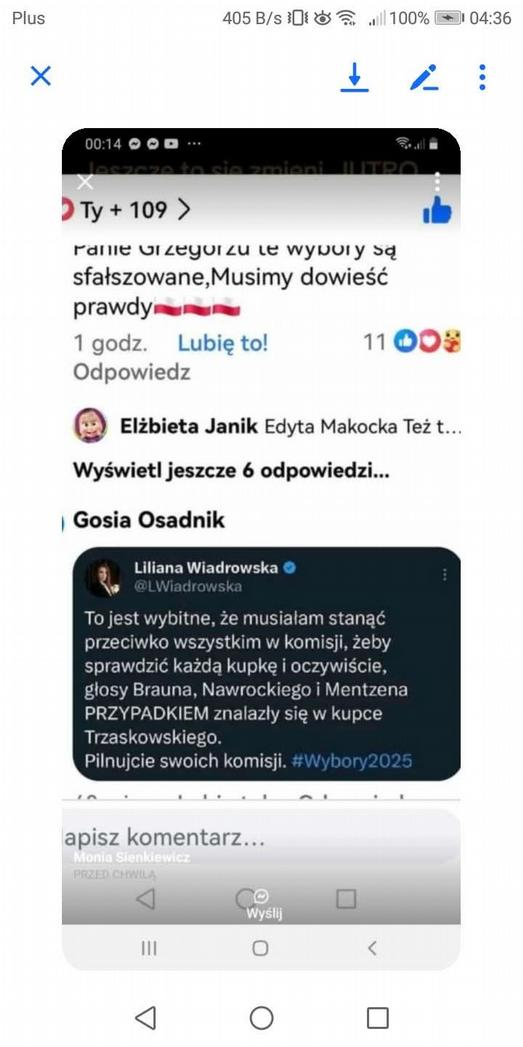 W której kupce znalazłam głosy na Nawrockiego, Brauna, Mentzena? MEM-y II.