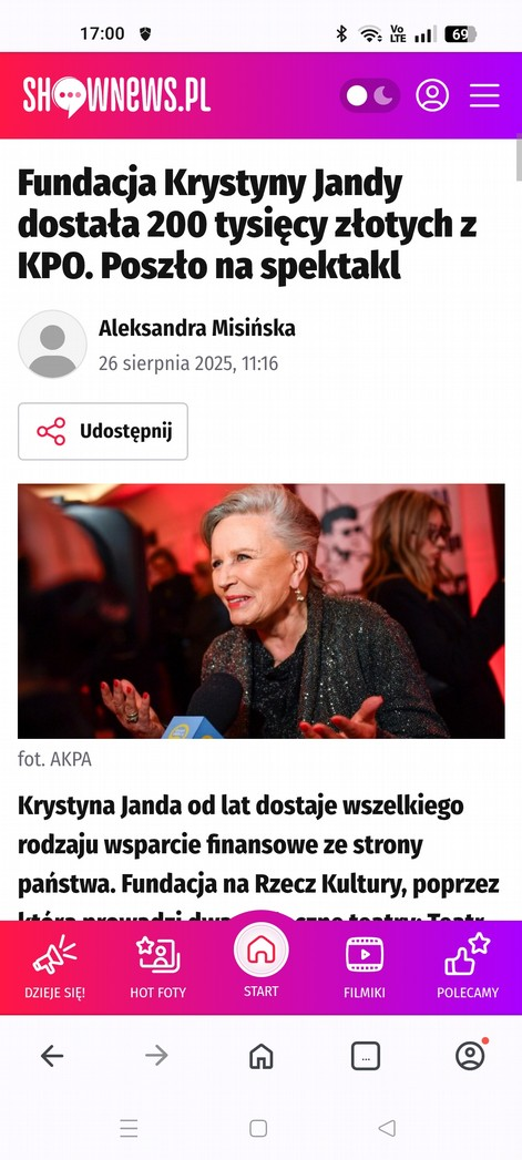 Jak się czuje Janda. I co je. MEM-y