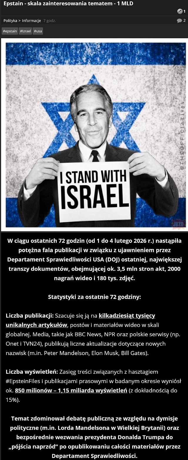  Epsteiniada. Zarządzanie spostrzeganiem. MEM-y VI.